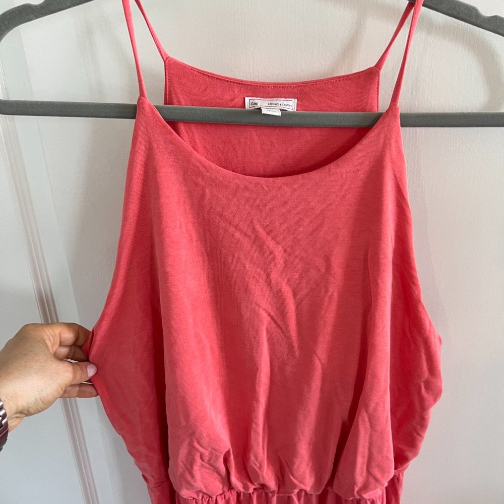 Gap coral halter maxi dress - Picture 8 of 9